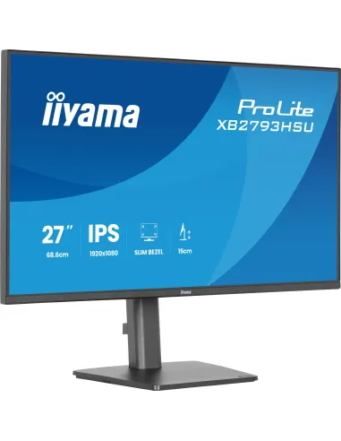 iiyama ProLite XB2793HSU-B1 pantalla para PC 68,6 cm (27") 1920 x 1080 Pixeles Full HD LED Negro