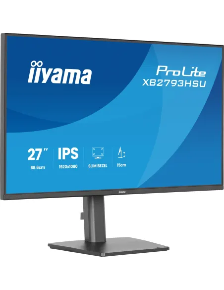 iiyama ProLite XB2793HSU-B1 pantalla para PC 68,6 cm (27") 1920 x 1080 Pixeles Full HD LED Negro