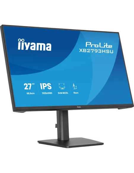 iiyama ProLite XB2793HSU-B1 pantalla para PC 68,6 cm (27") 1920 x 1080 Pixeles Full HD LED Negro