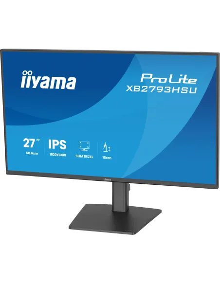 iiyama ProLite XB2793HSU-B1 pantalla para PC 68,6 cm (27") 1920 x 1080 Pixeles Full HD LED Negro