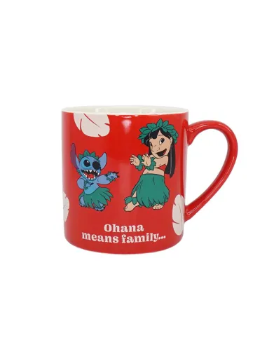 Taza half moon bay disney lilo & stitch ohana means family 310 ml