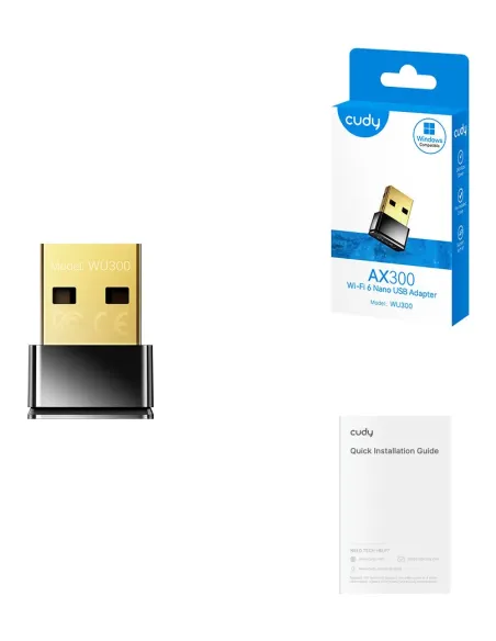 Cudy WU300 adaptador y tarjeta de red WLAN 286 Mbit s