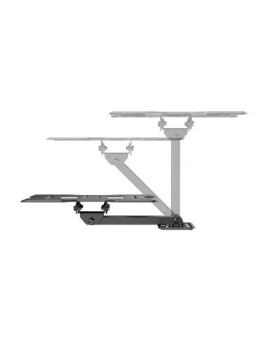 AISENS Soporte Eco Giratorio, Inclinable Para Monitor TV 30kg (2 Pivotes) De 23"-43", Negro