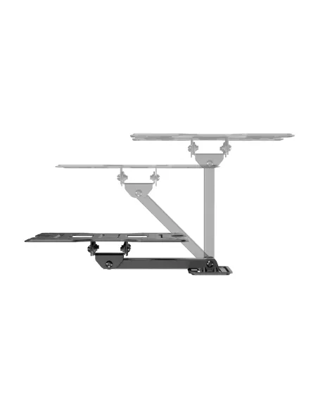 AISENS Soporte Eco Giratorio, Inclinable Para Monitor TV 30kg (2 Pivotes) De 23"-43", Negro