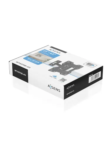 AISENS Soporte Eco Giratorio, Inclinable Para Monitor TV 30kg (2 Pivotes) De 23"-43", Negro