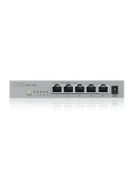 Zyxel XMG-105 No administrado 2.5G Ethernet (100 1000 2500) Gris
