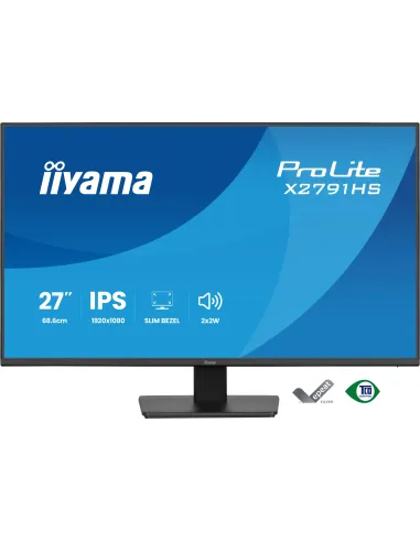 iiyama ProLite X2791HS-B1 pantalla para PC 68,6 cm (27") 1920 x 1080 Pixeles Full HD LED Negro