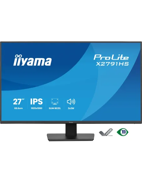 iiyama ProLite X2791HS-B1 pantalla para PC 68,6 cm (27") 1920 x 1080 Pixeles Full HD LED Negro