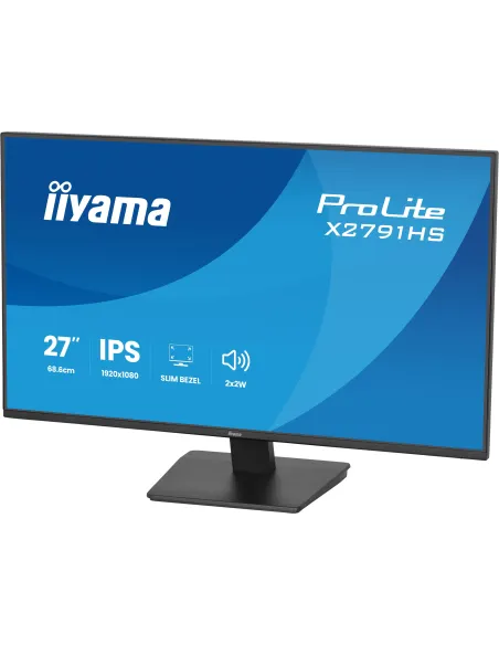 iiyama ProLite X2791HS-B1 pantalla para PC 68,6 cm (27") 1920 x 1080 Pixeles Full HD LED Negro
