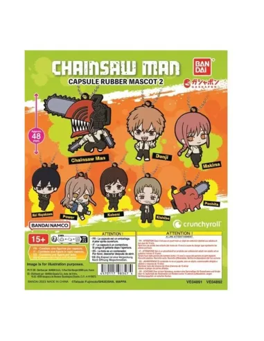 Set gashapon lote 40 articulos chainsaw man rubber mascot 2