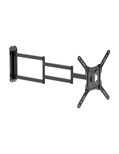 AISENS Soporte Eco Giratorio, Inclinable y Nivelable para Monitor TV 35kg de 23"-65", Negro