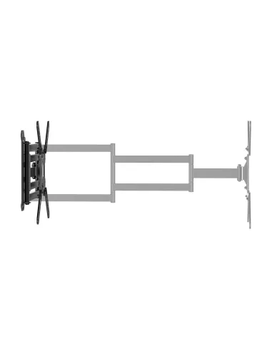 AISENS Soporte Eco Giratorio, Inclinable y Nivelable para Monitor TV 35kg de 23"-65", Negro