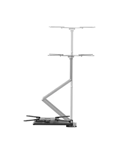 AISENS Soporte Eco Giratorio, Inclinable y Nivelable para Monitor TV 35kg de 23"-65", Negro