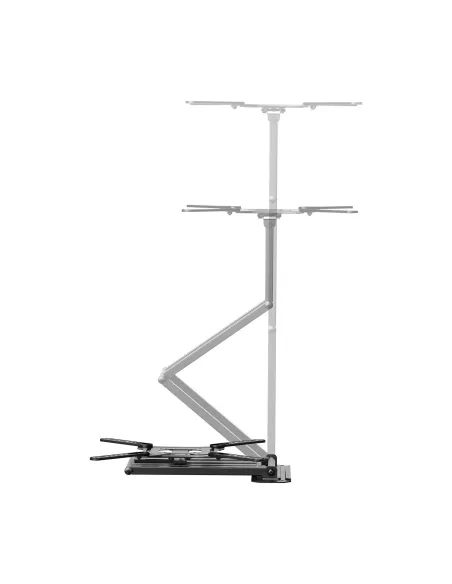 AISENS Soporte Eco Giratorio, Inclinable y Nivelable para Monitor TV 35kg de 23"-65", Negro