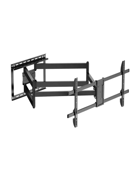 AISENS Soporte Eco Giratorio, Inclinable y Nivelable para Monitor TV 60kg de 43"-90", Negro