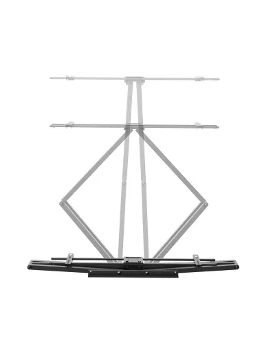 AISENS Soporte Eco Giratorio, Inclinable y Nivelable para Monitor TV 60kg de 43"-90", Negro