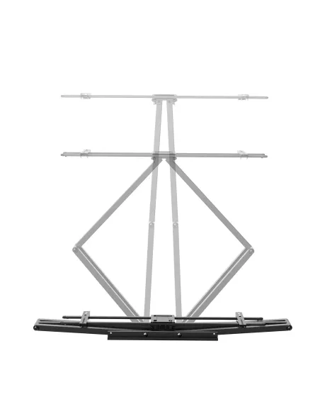 AISENS Soporte Eco Giratorio, Inclinable y Nivelable para Monitor TV 60kg de 43"-90", Negro