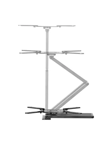 AISENS Soporte Eco Giratorio, Inclinable y Nivelable para Monitor TV 35kg de 23"-65", Negro
