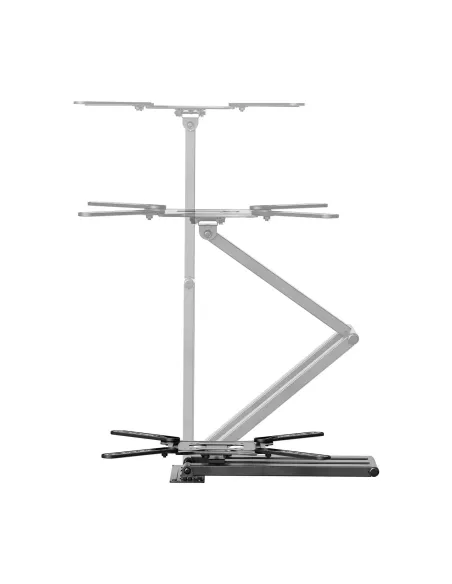 AISENS Soporte Eco Giratorio, Inclinable y Nivelable para Monitor TV 35kg de 23"-65", Negro