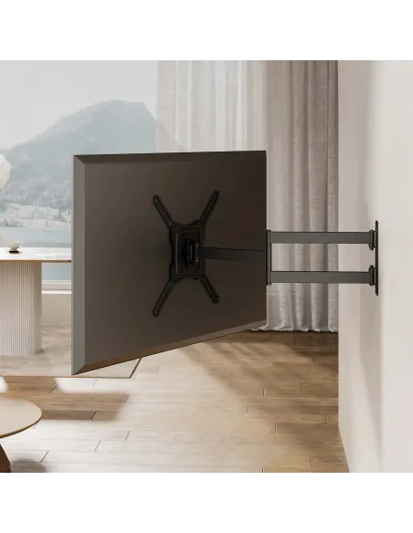AISENS Soporte Eco Giratorio, Inclinable y Nivelable para Monitor TV 35kg de 23"-65", Negro
