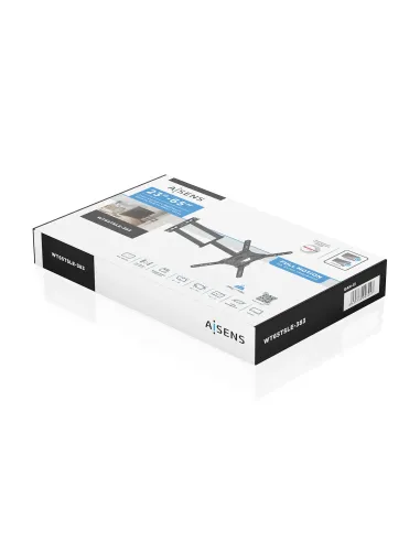 AISENS Soporte Eco Giratorio, Inclinable y Nivelable para Monitor TV 35kg de 23"-65", Negro