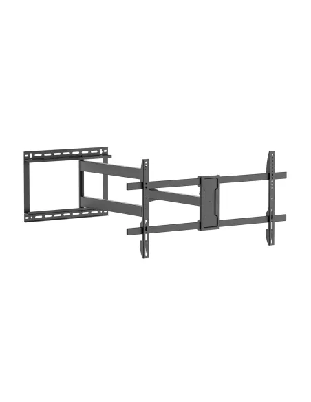 AISENS Soporte Pro Giratorio, Inclinable y Nivelable para Monitor TV 50kg de 43"-80", Negro