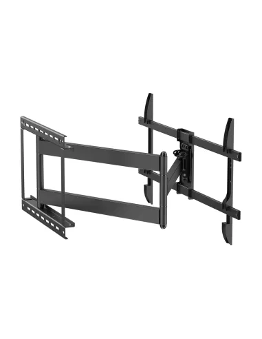 AISENS Soporte Pro Giratorio, Inclinable y Nivelable para Monitor TV 50kg de 43"-80", Negro