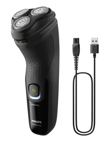 Philips X3021 00 afeitadora Máquina de afeitar de rotación Recortadora Negro