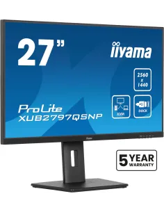 iiyama ProLite XUB2797QSNP-B1 pantalla para PC 68,6 cm (27") 2560 x 1440 Pixeles Quad HD LED Negro