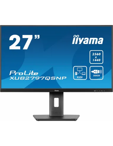 iiyama ProLite XUB2797QSNP-B1 pantalla para PC 68,6 cm (27") 2560 x 1440 Pixeles Quad HD LED Negro
