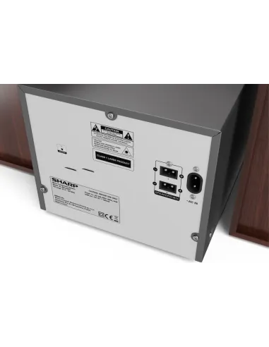 Sharp XL-B512(BR) sistema de audio para el hogar Microcadena de música para uso doméstico 45 W Marrón