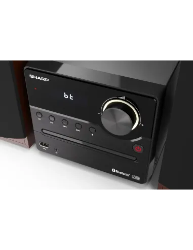 Sharp XL-B512(BR) sistema de audio para el hogar Microcadena de música para uso doméstico 45 W Marrón
