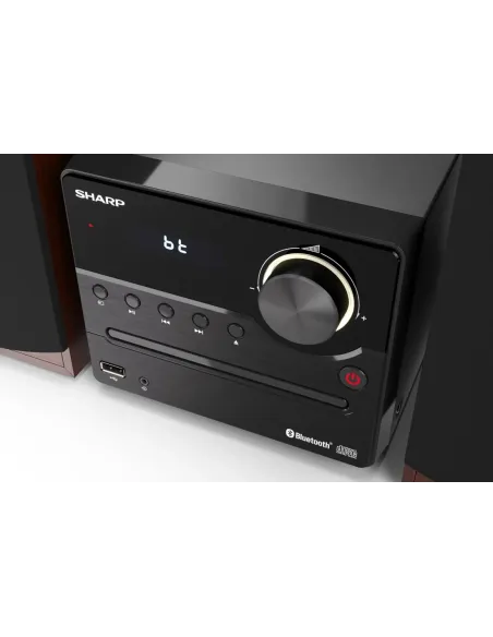Sharp XL-B512(BR) sistema de audio para el hogar Microcadena de música para uso doméstico 45 W Marrón