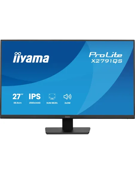 iiyama ProLite X2791QS-B1 pantalla para PC 68,6 cm (27") 2560 x 1440 Pixeles Quad HD LED Negro