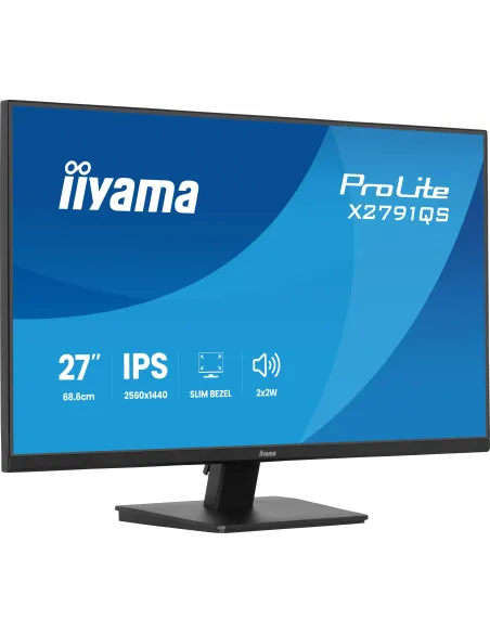iiyama ProLite X2791QS-B1 pantalla para PC 68,6 cm (27") 2560 x 1440 Pixeles Quad HD LED Negro