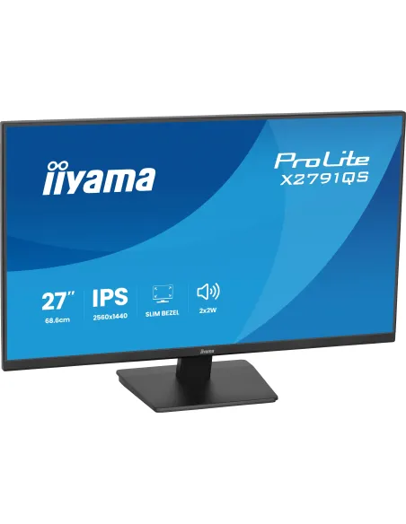 iiyama ProLite X2791QS-B1 pantalla para PC 68,6 cm (27") 2560 x 1440 Pixeles Quad HD LED Negro