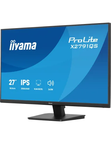 iiyama ProLite X2791QS-B1 pantalla para PC 68,6 cm (27") 2560 x 1440 Pixeles Quad HD LED Negro