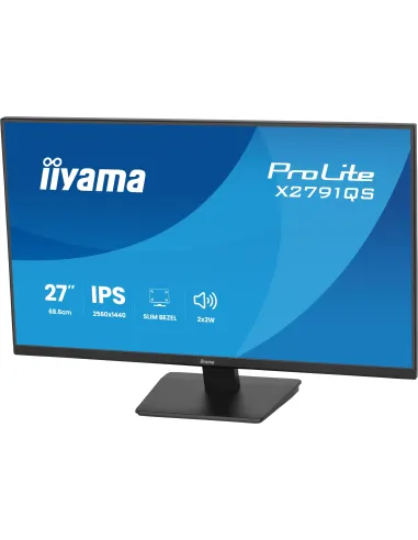 iiyama ProLite X2791QS-B1 pantalla para PC 68,6 cm (27") 2560 x 1440 Pixeles Quad HD LED Negro