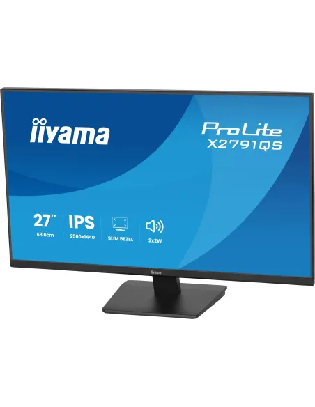 iiyama ProLite X2791QS-B1 pantalla para PC 68,6 cm (27") 2560 x 1440 Pixeles Quad HD LED Negro