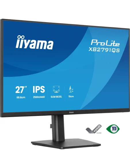 iiyama ProLite XB2791QS-B1 pantalla para PC 68,6 cm (27") 2560 x 1440 Pixeles Quad HD LED Negro