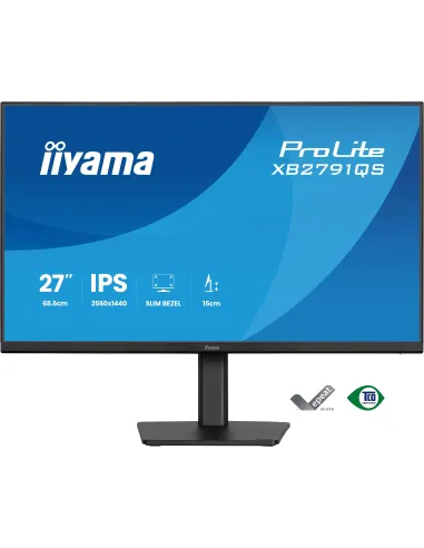 iiyama ProLite XB2791QS-B1 pantalla para PC 68,6 cm (27") 2560 x 1440 Pixeles Quad HD LED Negro