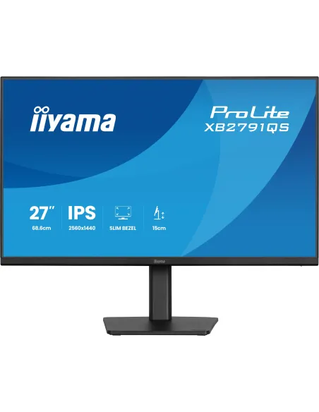 iiyama ProLite XB2791QS-B1 pantalla para PC 68,6 cm (27") 2560 x 1440 Pixeles Quad HD LED Negro