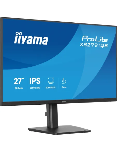 iiyama ProLite XB2791QS-B1 pantalla para PC 68,6 cm (27") 2560 x 1440 Pixeles Quad HD LED Negro