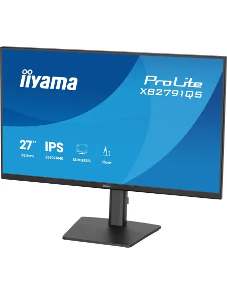 iiyama ProLite XB2791QS-B1 pantalla para PC 68,6 cm (27") 2560 x 1440 Pixeles Quad HD LED Negro