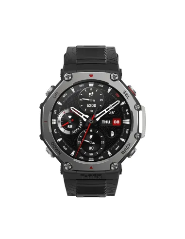 Amazfit T-Rex 3 3,81 cm (1.5") AMOLED 48.5 mm Digital 480 x 480 Pixeles Pantalla táctil Negro Wifi GPS (satélite)