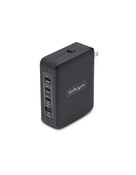 Cargador de pared para portatil gan startech 140w 4x usb tipo c