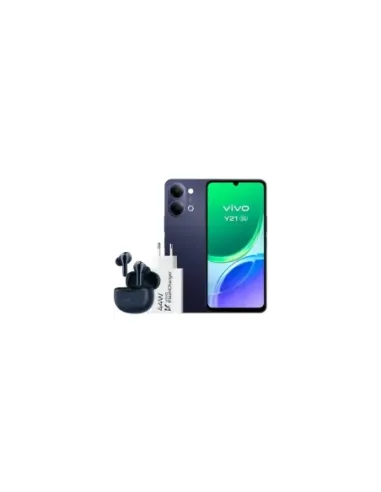 Smartphone Vivo Y21 4GB/ 256GB/ 6.74"/ 5G/ Negro/ Incluye Cargador + Auriculares