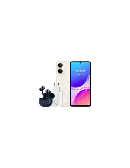 Smartphone Vivo Y21 4GB/ 256GB/ 6.74"/ 5G/ Oro/ Incluye Cargador + Auriculares