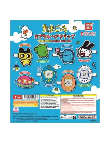 Set gashapon 40 unidades tama capsule hair clip