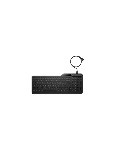 HP Teclado con cable retroiluminado multidispositivo 405